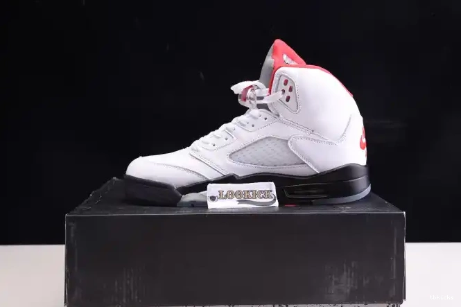 Reps TBK Silver (2020) 5 Red Jordan Retro DA1911-102 Fire Tongue Air 0523